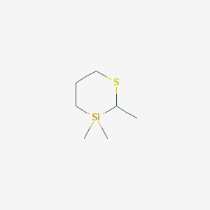 molecular formula C7H16SSi B14156565 2,3,3-Trimethyl-1,3-thiasilinane CAS No. 88820-74-0