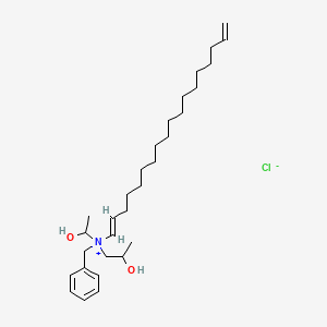 molecular formula C30H52ClNO2 B14156587 Benzylbis(2-hydroxypropyl)octadecadienylammonium chloride CAS No. 65059-63-4