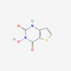 molecular formula C6H4N2O3S B14156592 3-Hydroxythieno[3,2-d]pyrimidine-2,4(1H,3H)-dione CAS No. 53229-51-9