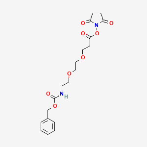 molecular formula C19H24N2O8 B1415663 3-[2-(2-苄氧羰基氨基-乙氧基)-乙氧基]-丙酸 2,5-二氧代吡咯烷-1-基酯 CAS No. 2203140-35-4