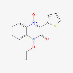 1-Ethoxy-4-oxy-3-thiophen-2-yl-1H-quinoxalin-2-one