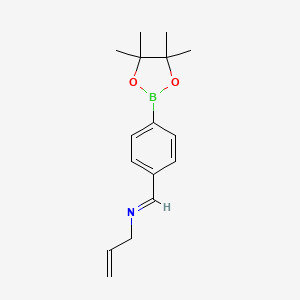 N-Allyl-1-(4-(4,4,5,5-tetramethyl-1,3,2-dioxaborolan-2-yl)phenyl)methanimine