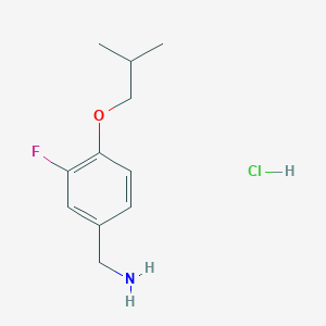 B1415667 3-Fluoro-4-isobutoxybenzylamine hydrochloride CAS No. 2208274-14-8