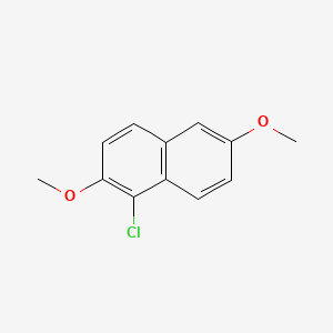 molecular formula C12H11ClO2 B14156671 1-Chloro-2,6-dimethoxynaphthalene CAS No. 25315-09-7