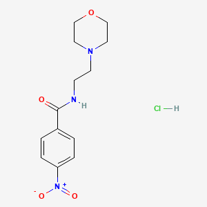 Benzamide, N-(2-morpholinoethyl)-p-nitro-, hydrochloride