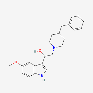 2-(4-benzylpiperidin-1-yl)-1-(5-methoxy-1H-indol-3-yl)ethanol