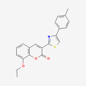 8-Ethoxy-3-[4-(4-methylphenyl)-1,3-thiazol-2-yl]chromen-2-one