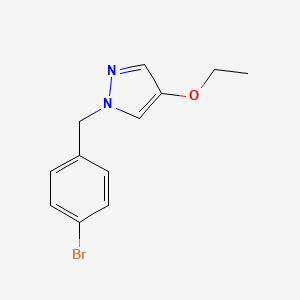 molecular formula C12H13BrN2O B1415671 1-(4-溴苄基)-4-乙氧基-1H-吡唑 CAS No. 1859427-93-2