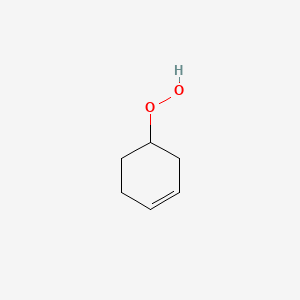 molecular formula C6H10O2 B14156716 3-Cyclohexenyl hydroperoxide CAS No. 4096-33-7