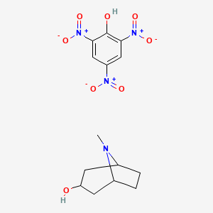 molecular formula C14H18N4O8 B14156754 Tropine picrate CAS No. 6164-68-7