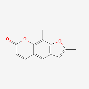 7H-Furo(3,2-g)(1)benzopyran-7-one, 2,9-dimethyl-