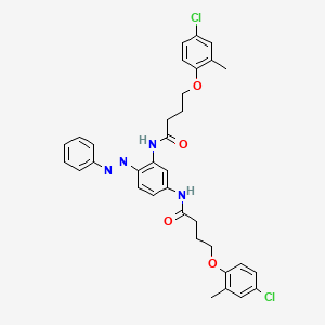 N,N'-{4-[(E)-phenyldiazenyl]benzene-1,3-diyl}bis[4-(4-chloro-2-methylphenoxy)butanamide]