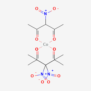 molecular formula C15H21CoN3O12 B14156791 Cobalt;3-nitropentane-2,4-dione CAS No. 15169-25-2