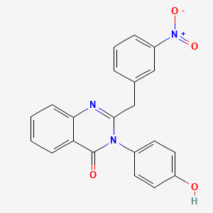 3-(4-Hydroxyphenyl)-2-[(3-nitrophenyl)methyl]quinazolin-4-one