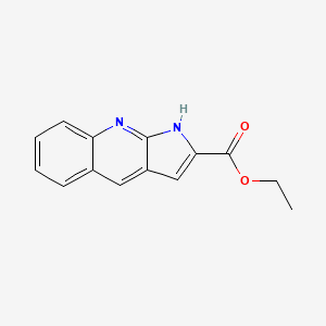 molecular formula C14H12N2O2 B1415686 1H-吡咯并[2,3-b]喹啉-2-羧酸乙酯 CAS No. 1105196-14-2