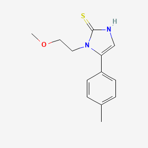 B1415689 1-(2-methoxyethyl)-5-(4-methylphenyl)-1H-imidazole-2-thiol CAS No. 1105189-06-7