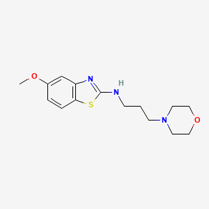 molecular formula C15H21N3O2S B1415692 5-甲氧基-N-(3-吗啉基丙基)苯并[d]噻唑-2-胺 CAS No. 1105188-59-7