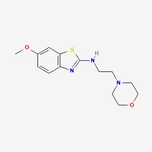 molecular formula C14H19N3O2S B1415694 6-甲氧基-N-(2-吗啉-4-基乙基)-1,3-苯并噻唑-2-胺 CAS No. 1105189-20-5