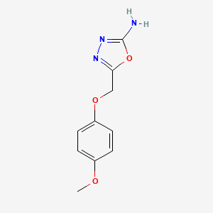 B1415695 5-[(4-Methoxyphenoxy)methyl]-1,3,4-oxadiazol-2-amine CAS No. 21520-95-6