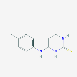 4-Methyl-6-(4-methylanilino)-1,3-diazinane-2-thione