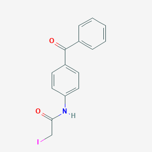 molecular formula C15H12INO2 B014157 苯甲酮-4-碘乙酰胺 CAS No. 76809-63-7