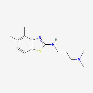 molecular formula C14H21N3S B1415700 N'-(4,5-二甲基-1,3-苯并噻唑-2-基)-N,N-二甲基丙烷-1,3-二胺 CAS No. 1105188-44-0