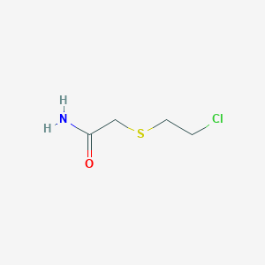 2-(2-Chloroethylsulfanyl)acetamide