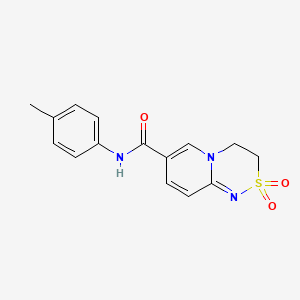 N-(4-methylphenyl)-2,2-dioxo-3,4-dihydropyrido[2,1-c][1,2,4]thiadiazine-7-carboxamide