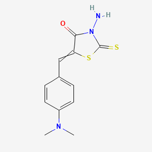 3-Amino-5-[[4-(dimethylamino)phenyl]methylidene]-2-sulfanylidene-1,3-thiazolidin-4-one