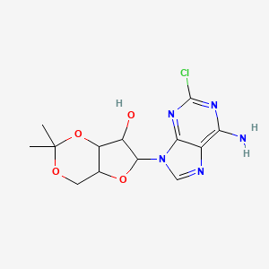 2-Chloro-9-[3,5-o-(1-methylethylidene)pentofuranosyl]-9h-purin-6-amine