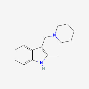 2-Methyl-3-(1-piperidinylmethyl)-1h-indole