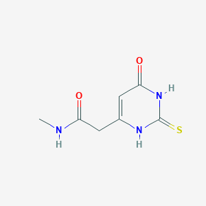 molecular formula C7H9N3O2S B1415734 2-(2-巯基-6-氧代-1,6-二氢嘧啶-4-基)-N-甲基乙酰胺 CAS No. 1105191-77-2