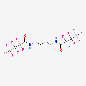 molecular formula C12H10F14N2O2 B14157379 N,N'-Bis(heptafluorobutyryl)putrescine CAS No. 2967-59-1