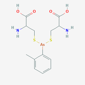 2-amino-3-[(2-amino-2-carboxyethyl)sulfanyl-(2-methylphenyl)arsanyl]sulfanylpropanoic acid