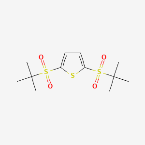 molecular formula C12H20O4S3 B14157527 2,5-Bis(tert-butylsulfonyl)thiophene CAS No. 3751-64-2