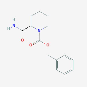 molecular formula C14H18N2O3 B1415759 L-1-Cbz-哌啶酰胺 CAS No. 61703-39-7