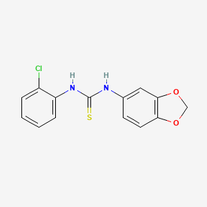 molecular formula C14H11ClN2O2S B14157632 1-(1,3-Benzodioxol-5-yl)-3-(2-chlorophenyl)thiourea CAS No. 377766-52-4