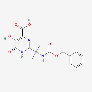 2-(1-{[(Benzyloxy)carbonyl]amino}-1-methylethyl)-5,6-dihydroxypyrimidine-4-carboxylic acid