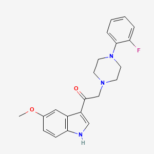 2-[4-(2-fluorophenyl)piperazin-1-yl]-1-(5-methoxy-1H-indol-3-yl)ethanone