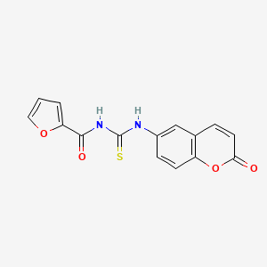 N-[(2-oxochromen-6-yl)carbamothioyl]furan-2-carboxamide