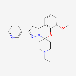 1'-Ethyl-7-methoxy-2-pyridin-3-ylspiro[1,10b-dihydropyrazolo[1,5-c][1,3]benzoxazine-5,4'-piperidine]