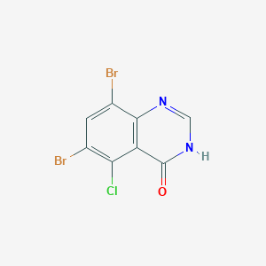 6,8-Dibromo-5-chloroquinazolin-4-ol