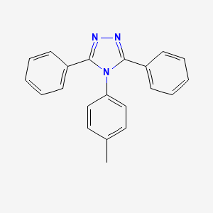 molecular formula C21H17N3 B14157717 4-(4-Methylphenyl)-3,5-diphenyl-4H-1,2,4-triazole CAS No. 14471-85-3