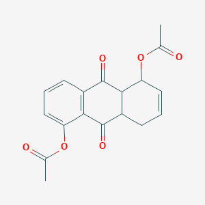 (5-acetyloxy-9,10-dioxo-1,4,4a,9a-tetrahydroanthracen-1-yl) acetate