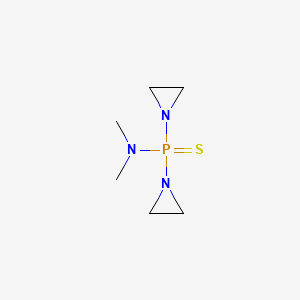 Phosphinothioic amide, P,P-bis(1-aziridinyl)-N,N-dimethyl-