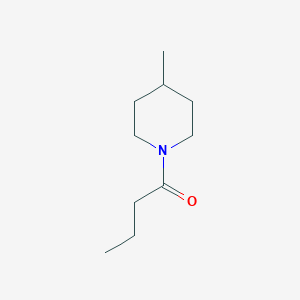 molecular formula C10H19NO B14157736 1-(4-Methylpiperidin-1-yl)butan-1-one CAS No. 57150-31-9