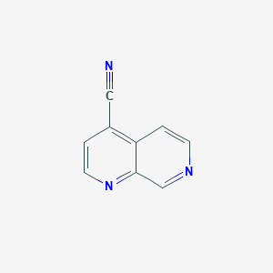molecular formula C9H5N3 B1415777 1,7-Naphthyridine-4-carbonitrile CAS No. 1584652-43-6