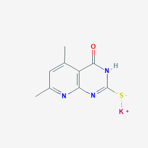 Potassium 5,7-dimethyl-4-oxo-3,4-dihydropyrido-[2,3-d]pyrimidine-2-thiolate