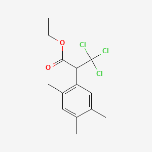 Ethyl 3,3,3-trichloro-2-(2,4,5-trimethylphenyl)propanoate