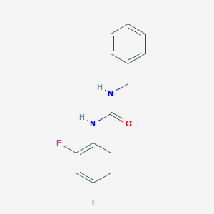 1-Benzyl-3-(2-fluoro-4-iodophenyl)urea